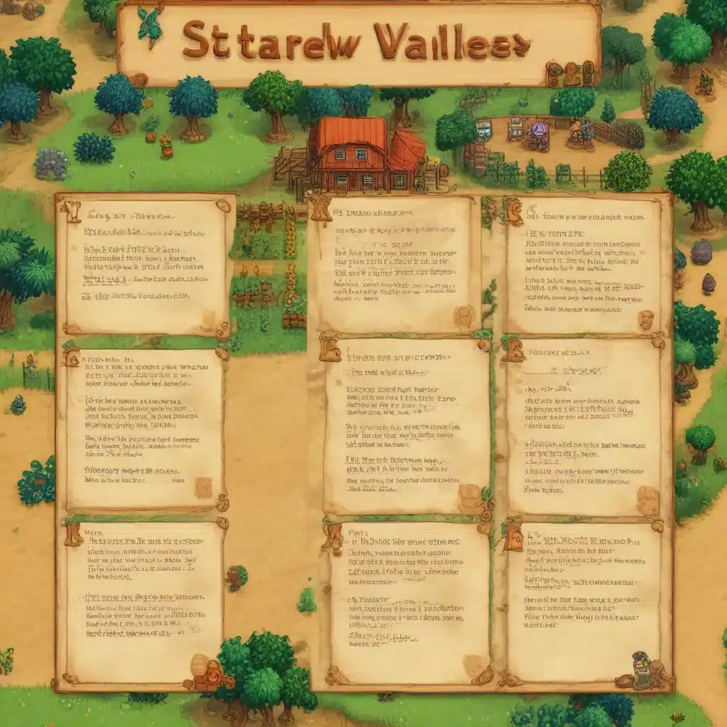 Letters in the Stardew Valley Universe